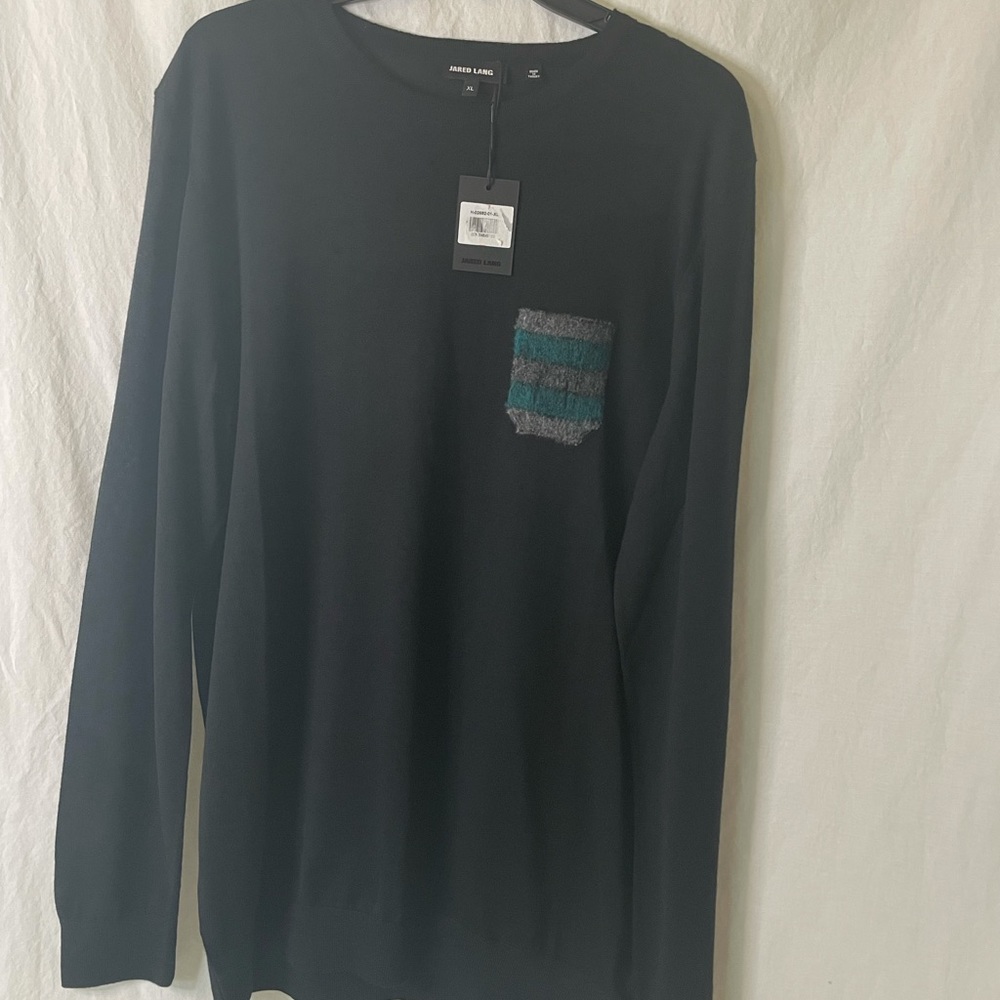 Jared Lang Lightweight Crew Neck Knit Sweater